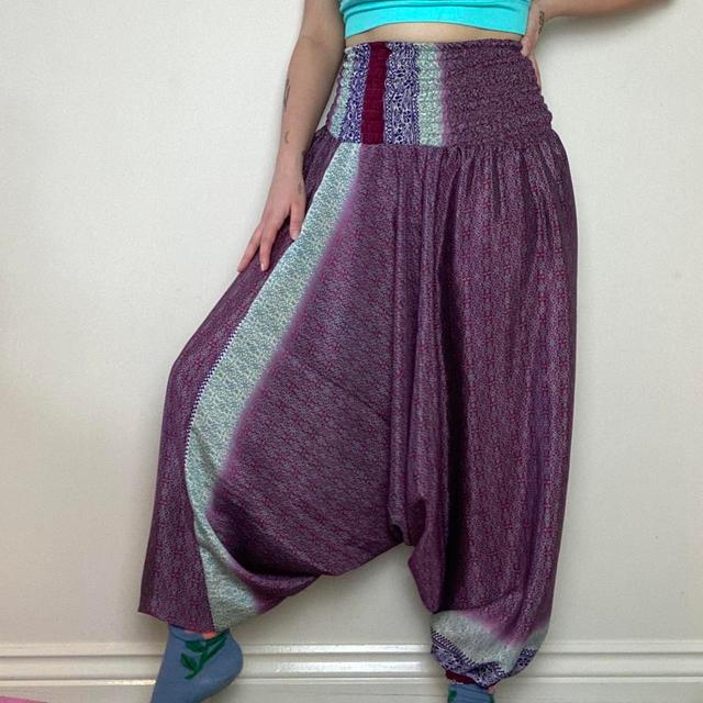 Women's High waisted Trousers - Purple - One size on Productcaster.