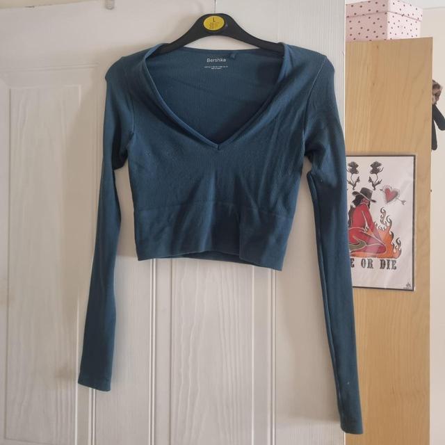 Bershka Women's Top - Blue - S on Productcaster.