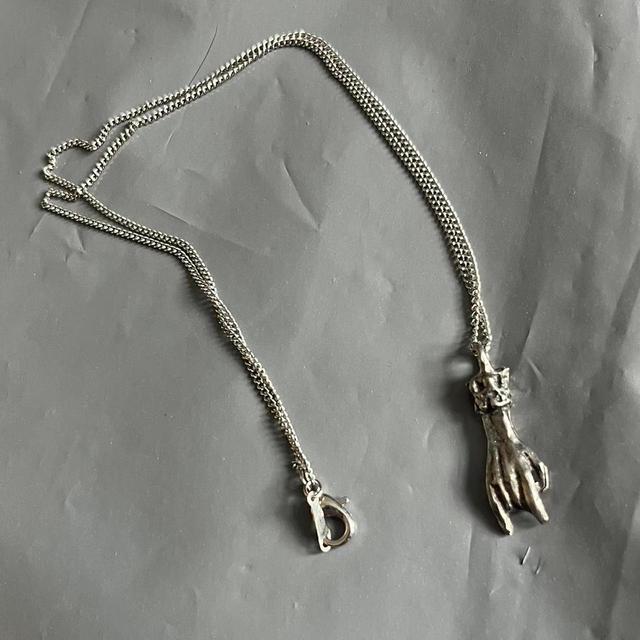 Men's Necklace - Silver on Productcaster.