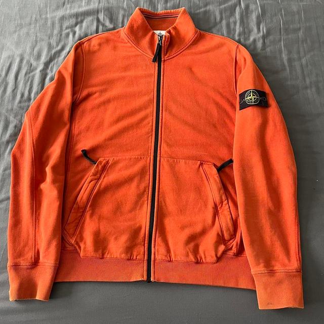 Stone Island Men's Jumper - Orange/Black - XL on Productcaster.