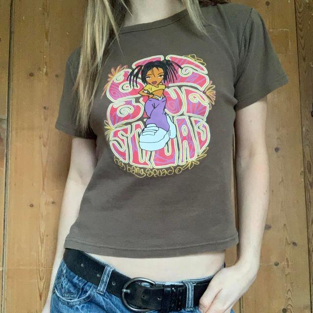 Vintage Women's Crop top - Khaki - S on Productcaster.