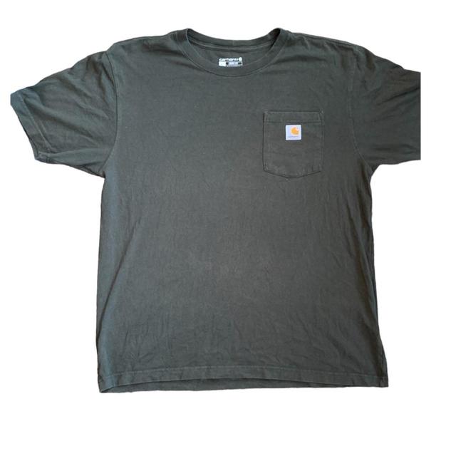 Carhartt Men's T-shirt - Green/Khaki - L on Productcaster.