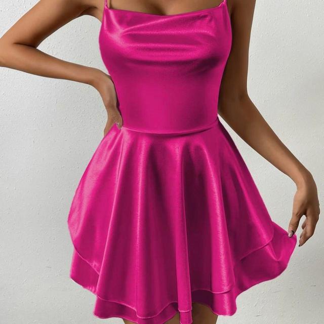 Women's A-line Dress - Pink - S on Productcaster.