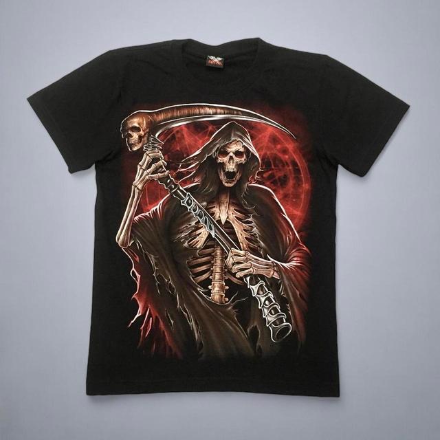 Vintage Men's T-shirt - Black/Red - S on Productcaster.