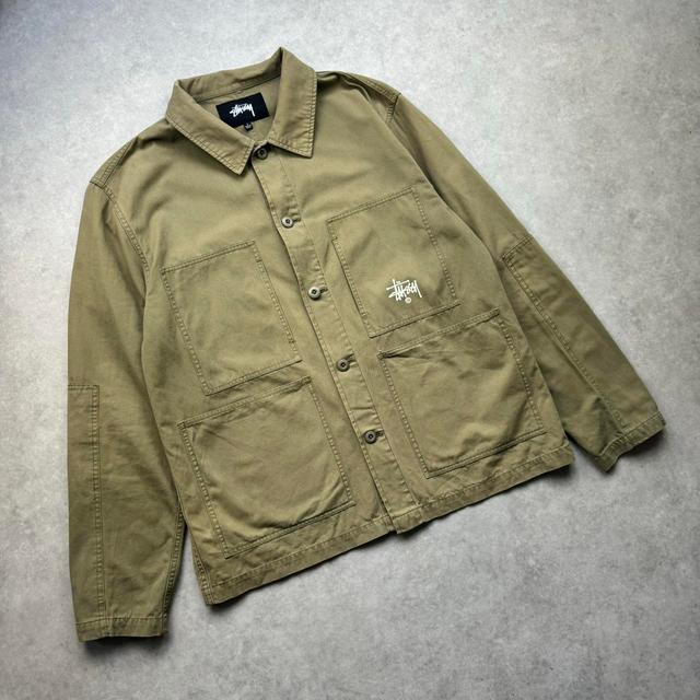 Stüssy Men's Jacket - Khaki - L on Productcaster.