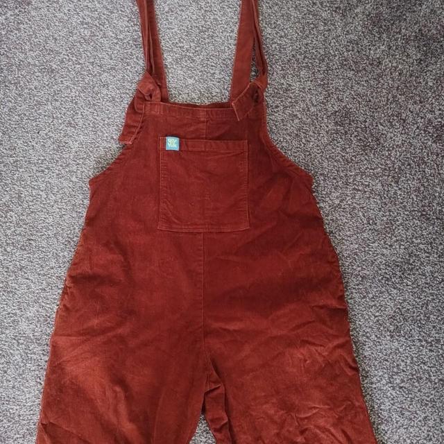 Lucy and Yak Women's Dungarees - Red/Burgundy - S on Productcaster.