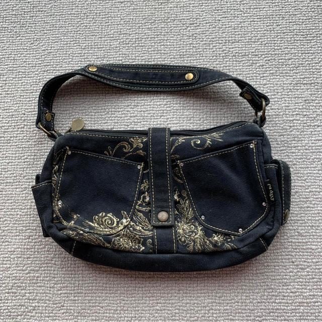 Vintage Women's Shoulder bags - Black/Gold on Productcaster.