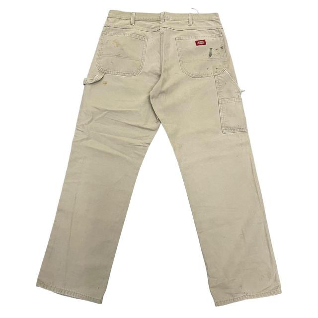 Dickies Men's Straight leg Cargo Jeans - Cream - 36" on Productcaster.