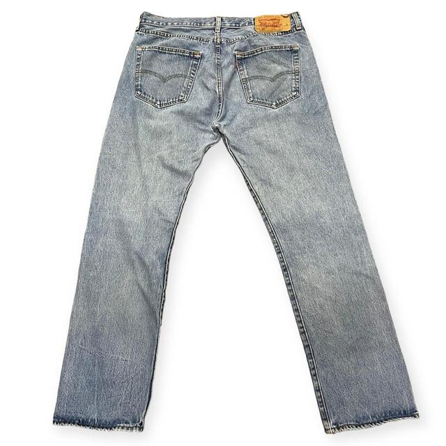 Levi's Men's Straight leg Distressed Jeans - Blue - 36" on Productcaster.