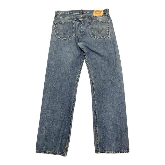 Levi's Men's Straight leg Distressed Jeans - Blue - 36" on Productcaster.