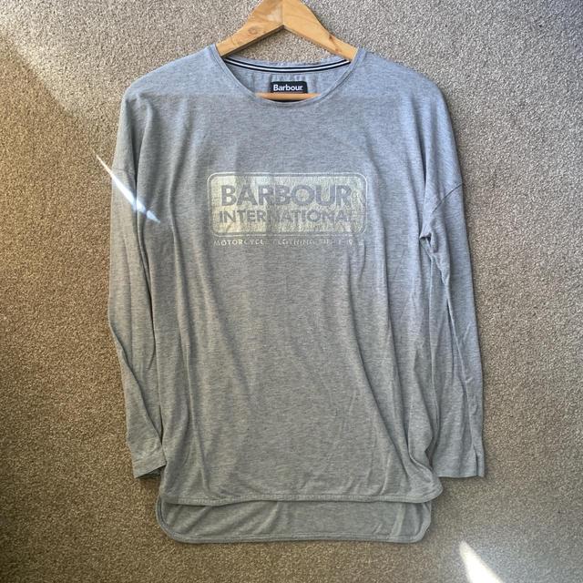 Barbour Women's T-shirt - Grey - 8 on Productcaster.