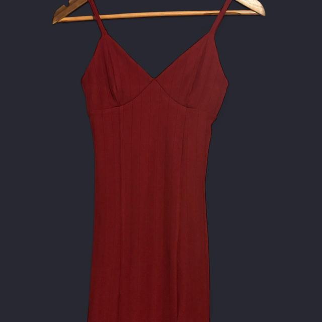 Forever 21 Women's Slip Dress - Red/Burgundy - 8 on Productcaster.