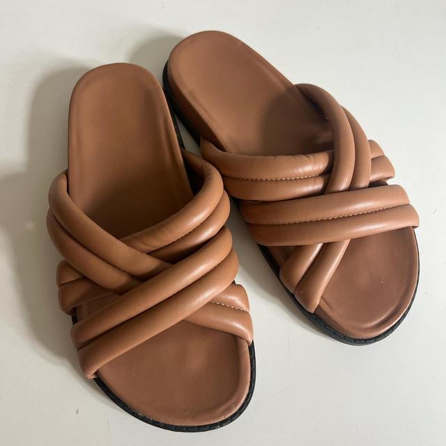 Primark Women's Sandals - Tan/Brown - UK 5 on Productcaster.