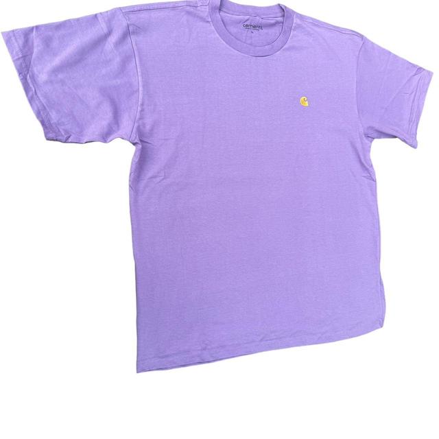 Carhartt WIP Men's T-shirt - Purple - L on Productcaster.