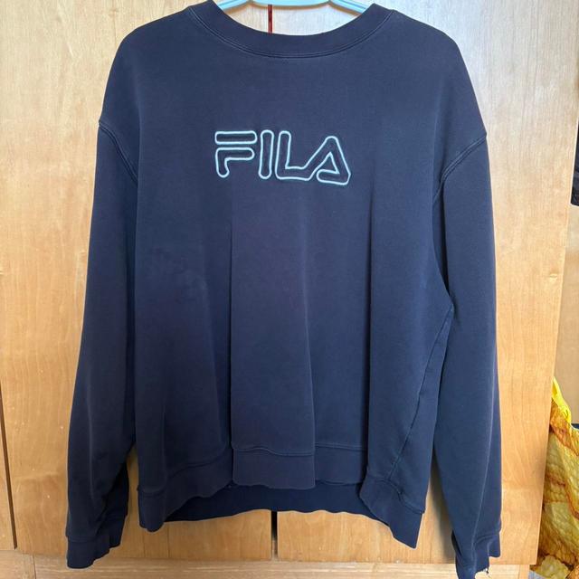 Fila Women's Sweatshirt - Black - XL on Productcaster.