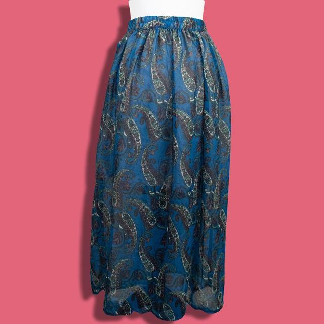 Deadstock Women's Maxi Skirt - Blue - S on Productcaster.