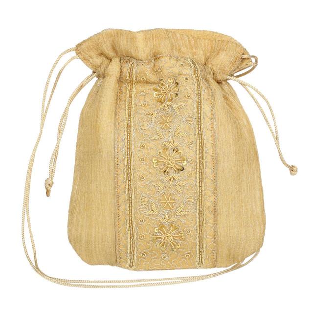 Deadstock Women's Silk Bag - Yellow/Gold on Productcaster.