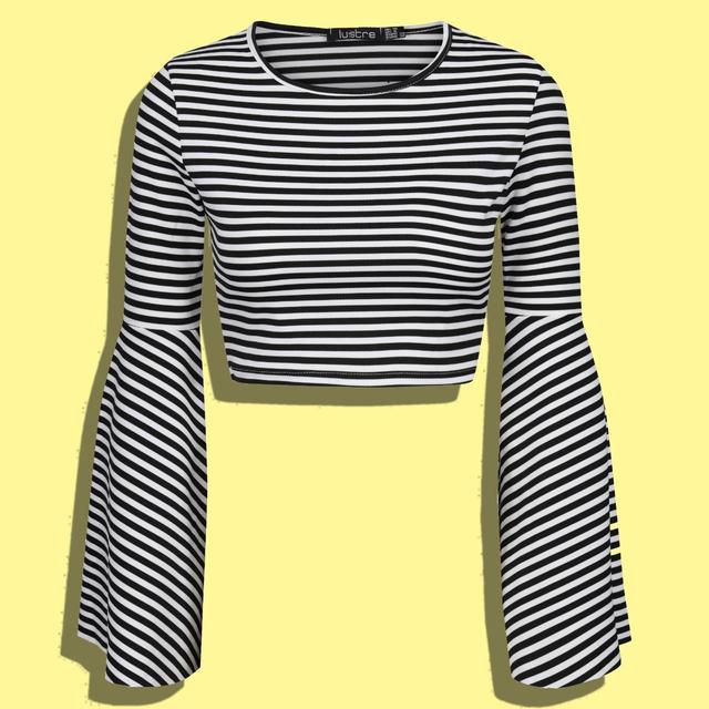 Deadstock Women's Crop top - White/Black - 8 on Productcaster.