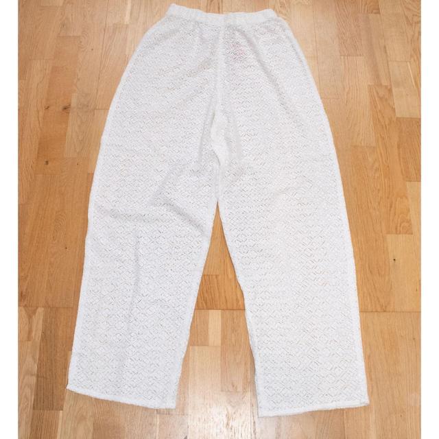 Deadstock Women's Wide leg Trousers - White - UK 10 on Productcaster.