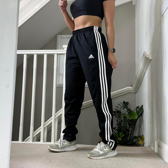 Adidas Men's Sweatpants - Black/White - L on Productcaster.