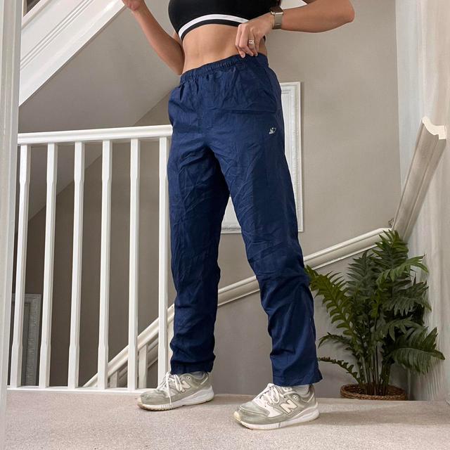 Starter Women's High waisted Trousers - Navy - S on Productcaster.