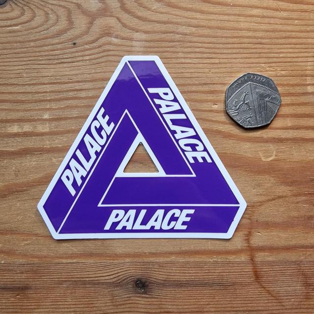 Palace Sticker - White/Purple on Productcaster.