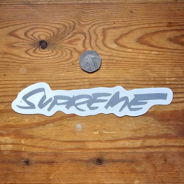 Supreme Sticker - Grey/White on Productcaster.