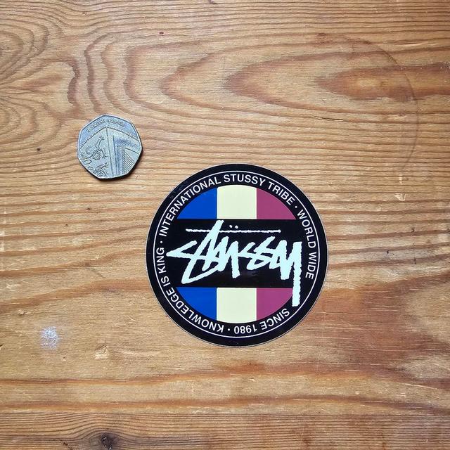 Stüssy Sticker - Black/Multi on Productcaster.