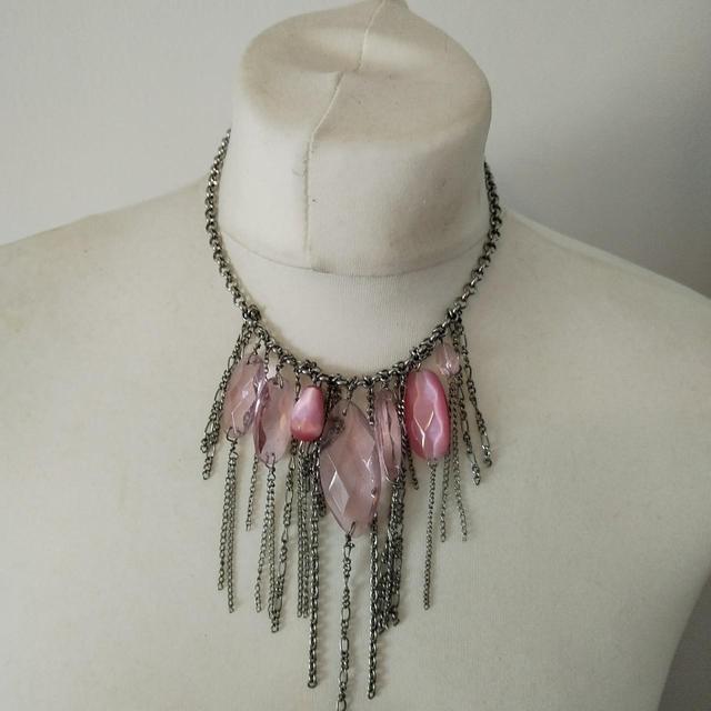 Vintage Women's Necklace - Pink on Productcaster.