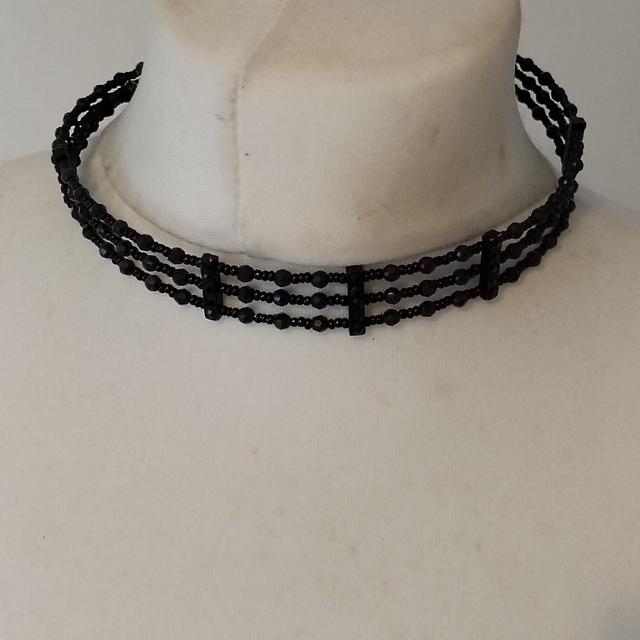 Vintage Women's Necklace - Black on Productcaster.