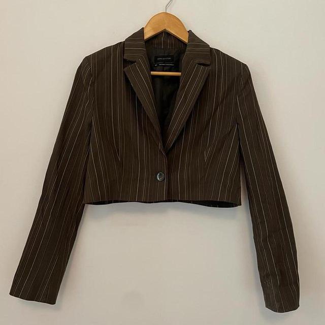 Urban Outfitters Women's Blazer Jacket - Brown - UK 8 on Productcaster.