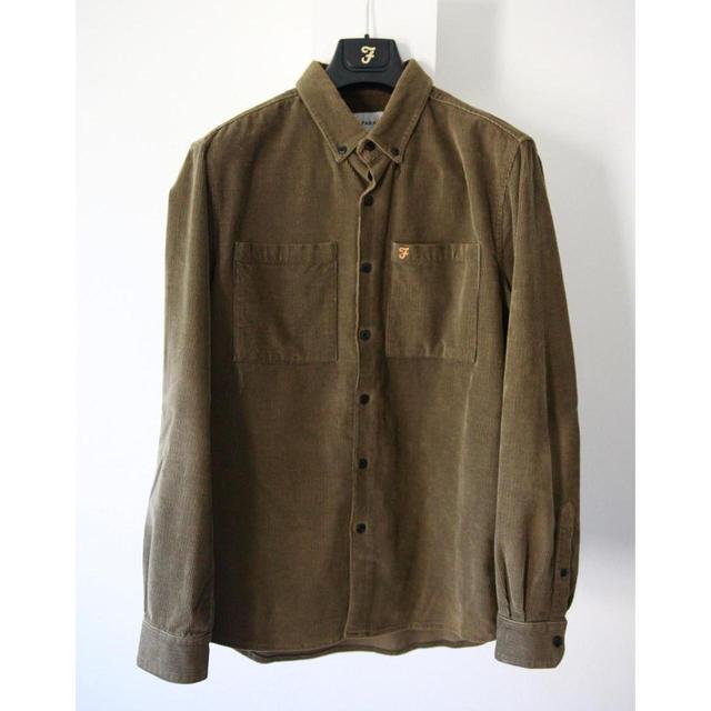 Farah Men's Shirt - Khaki/Green - L on Productcaster.