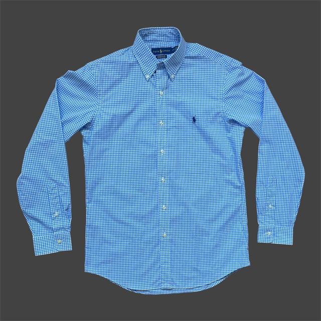 Ralph Lauren Men's Shirt - Blue/White - M on Productcaster.