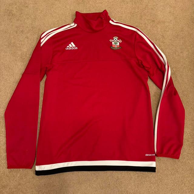 Adidas Men's Sweatshirt - Red - M on Productcaster.