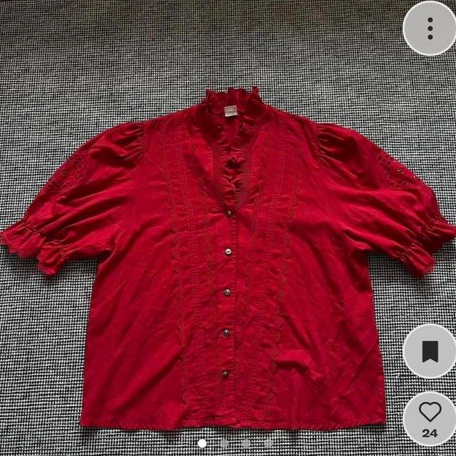 Women's Blouse - Red - 12 on Productcaster.