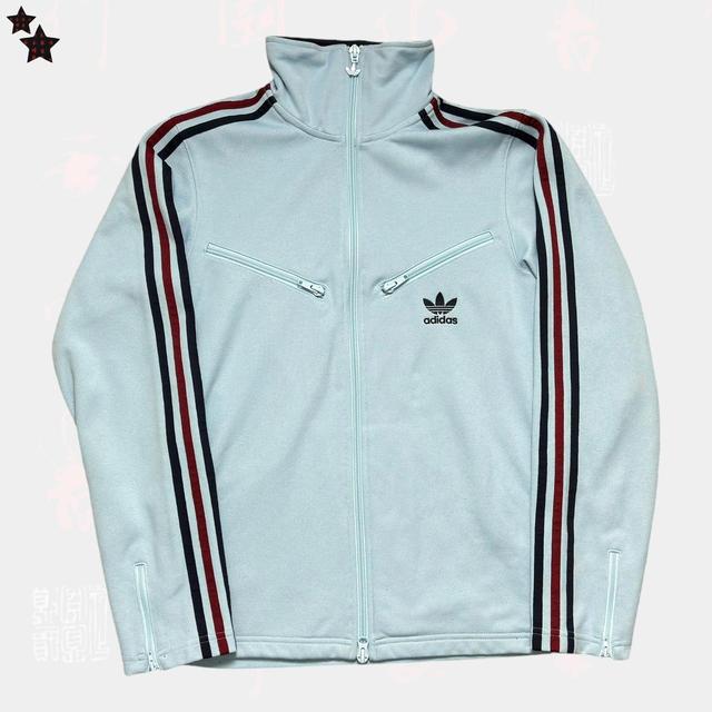 Adidas Men's Jumper - Blue/Burgundy - XS on Productcaster.