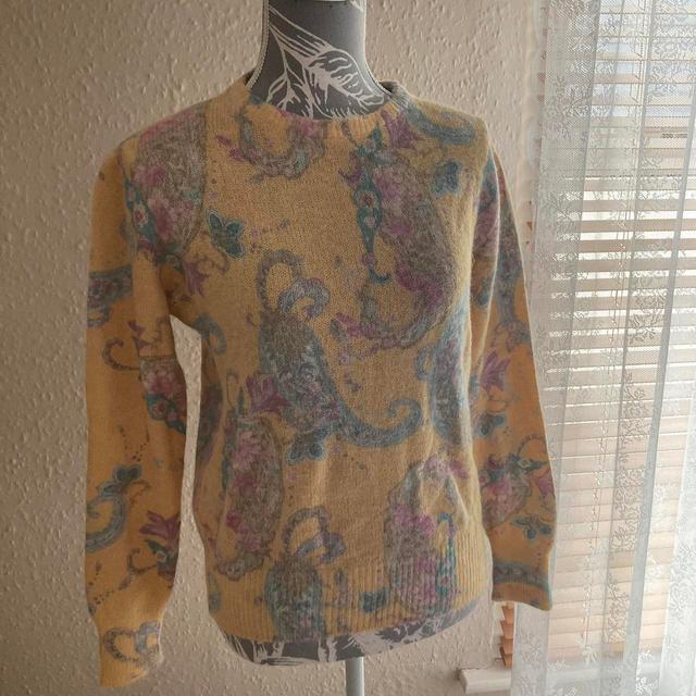 Vintage Women's Jumper - Yellow - S on Productcaster.