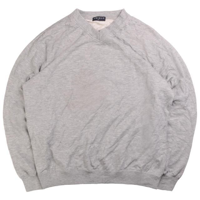 UNIQLO Men's Sweatshirt - Grey - L on Productcaster.