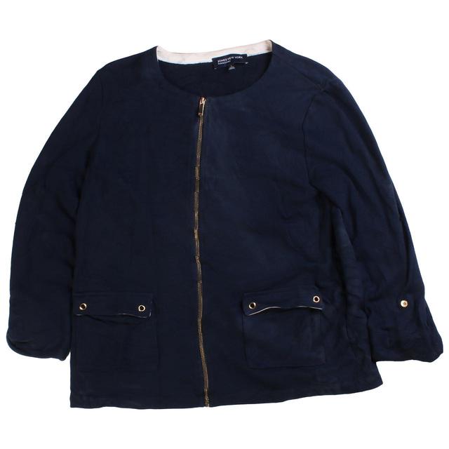 Jones New York Women's Sweatshirt - Navy - L on Productcaster.