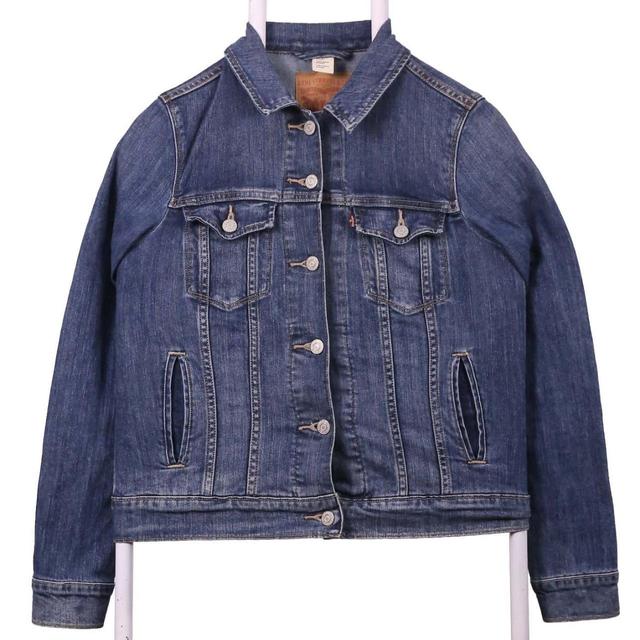 Vintage Men's Casual Jacket - Blue - S on Productcaster.