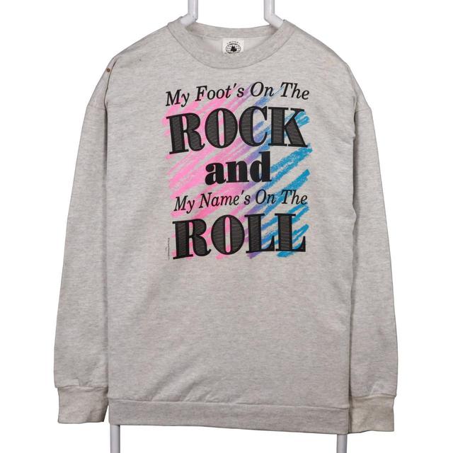 Vintage Men's Sweatshirt - Grey - L on Productcaster.