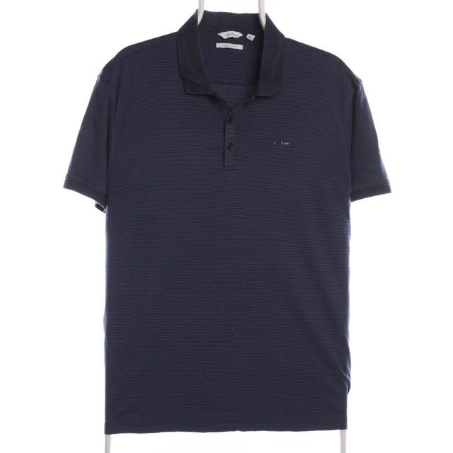 Calvin Klein Men's Polo shirt - Navy/Blue - L on Productcaster.