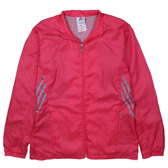 Adidas Women's Windbreaker Jacket - Pink - M on Productcaster.