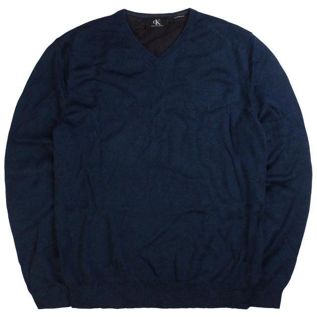 Calvin Klein Men's Jumper - Navy/Blue - S on Productcaster.