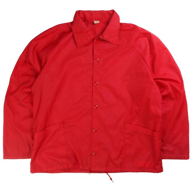 Vintage Men's Windbreaker Jacket - Red - L on Productcaster.