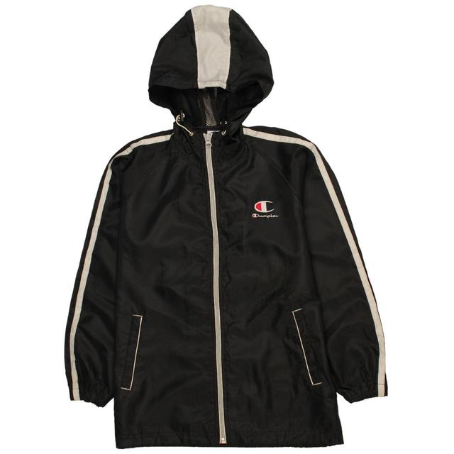 Champion Men's Windbreaker Jacket - Black - S on Productcaster.