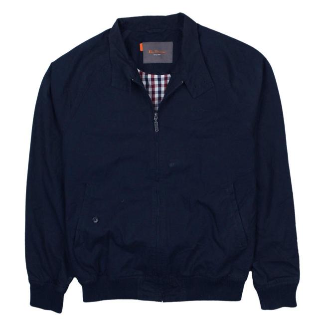 Ben Sherman Men's Bomber Jacket - Navy/Blue - L on Productcaster.