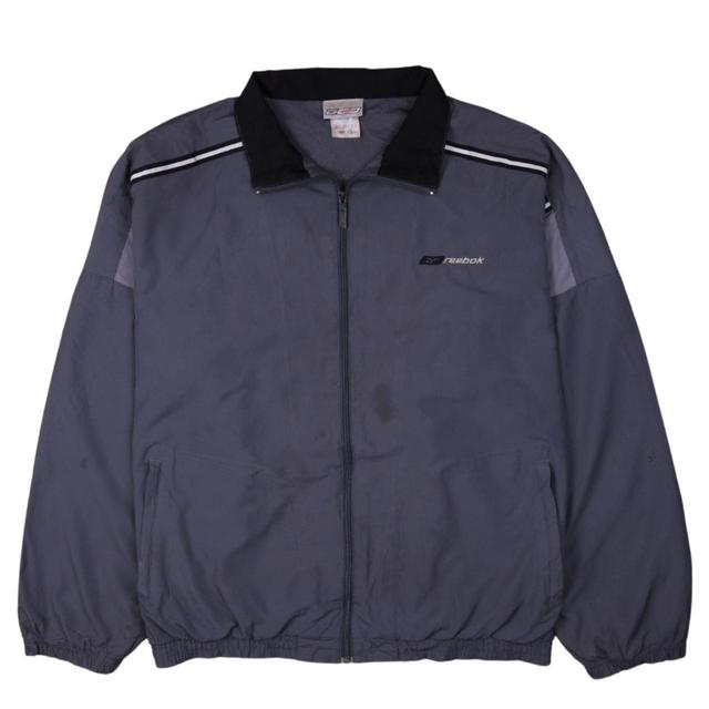 Reebok Men's Windbreaker Jacket - Grey - M on Productcaster.