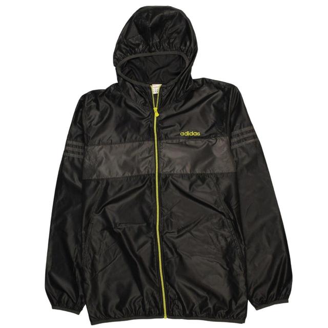 Adidas Men's Windbreaker Jacket - Black - M on Productcaster.