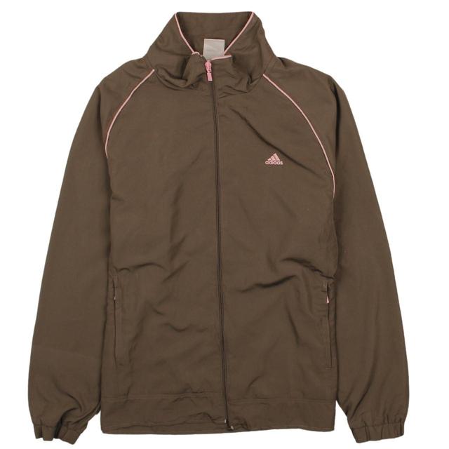 Adidas Women's Windbreaker Jacket - Brown - M on Productcaster.